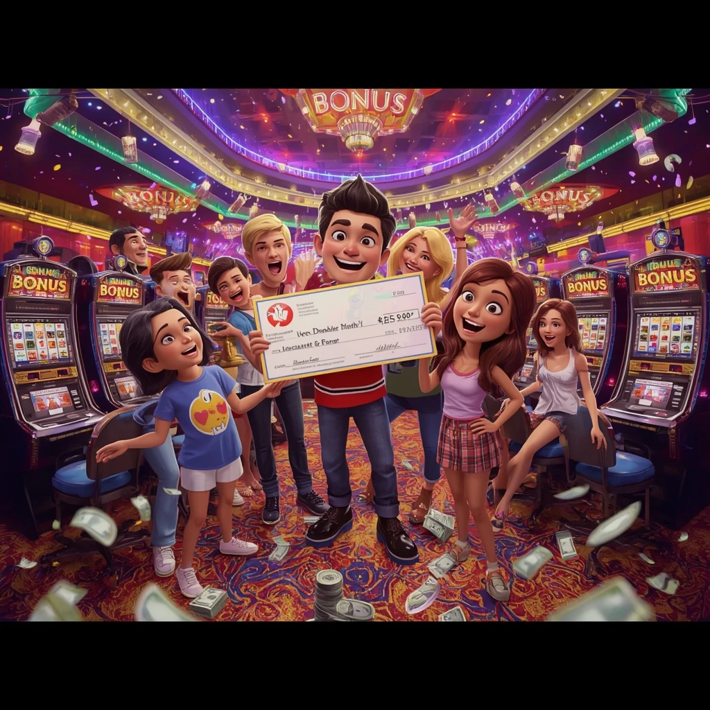 bonus dans les mains d'un homme au Savanna Wins Casino