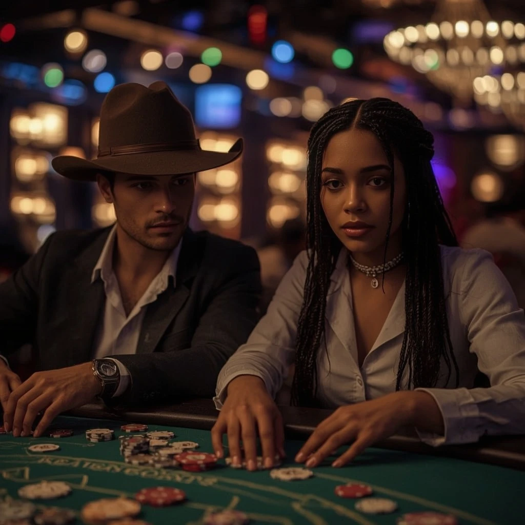 photo de deux joueurs de poker Savanna Wins Casino